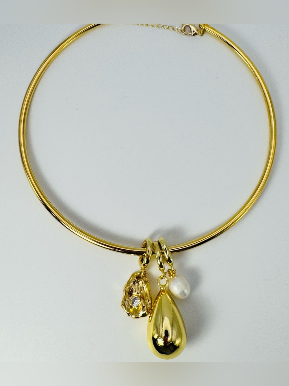 24K Gold-Plated Minimalist Charm Choker